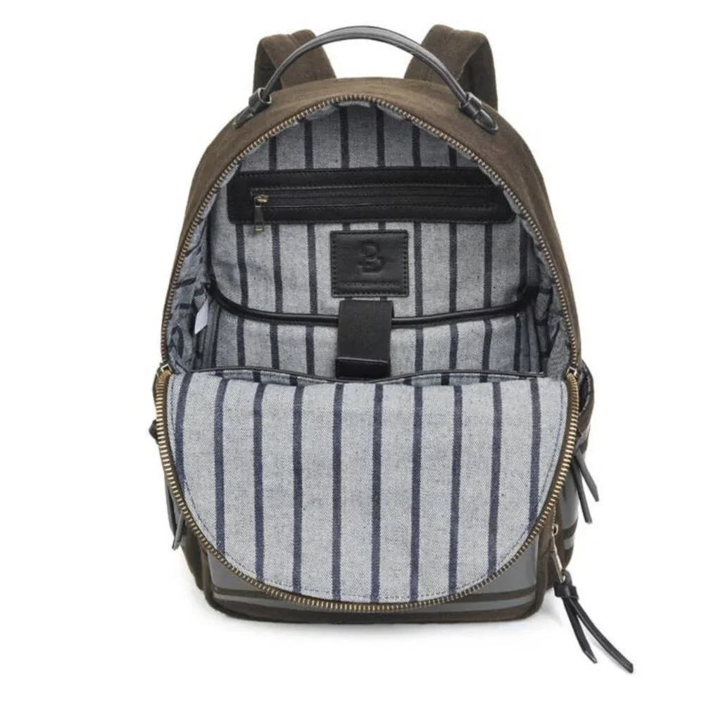 NWT Porter + Bond Otis Wool Backpack‎ Olive Drab Green Men's Back to School